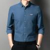 Spring and Autumn New Men's Long-sleeved Shirt Casual Thin Solid Color Shirt Outer Suit