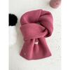 Sheep Wool Couple Solid Color Knitted Wool Scarf Women's Autumn and Winter Value for Money, Thickened Warm Scarf