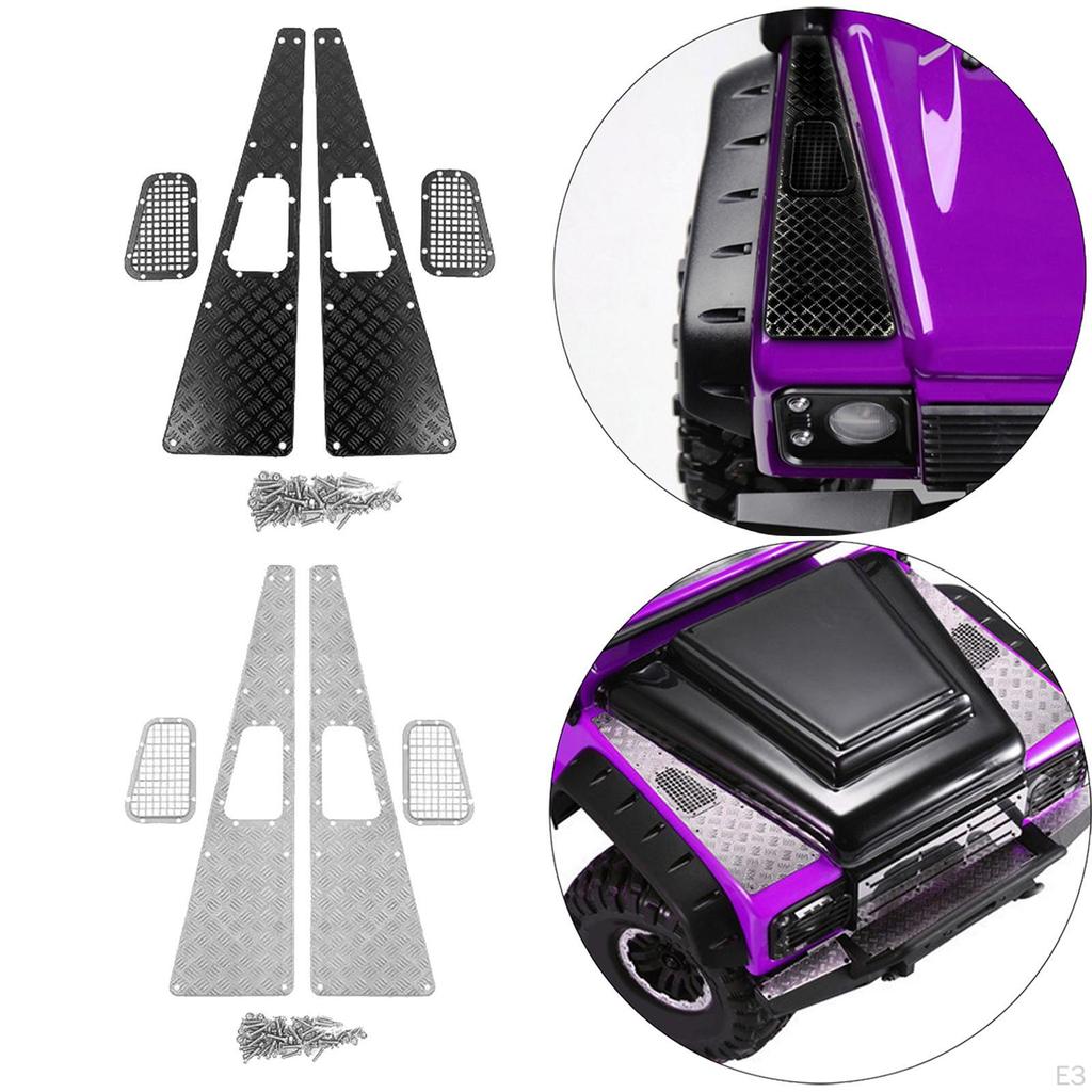 Противоскользящая пластина, декоративная нержавеющая сталь, аксессуары, отделка капота, набор воздухозаборной решетки для