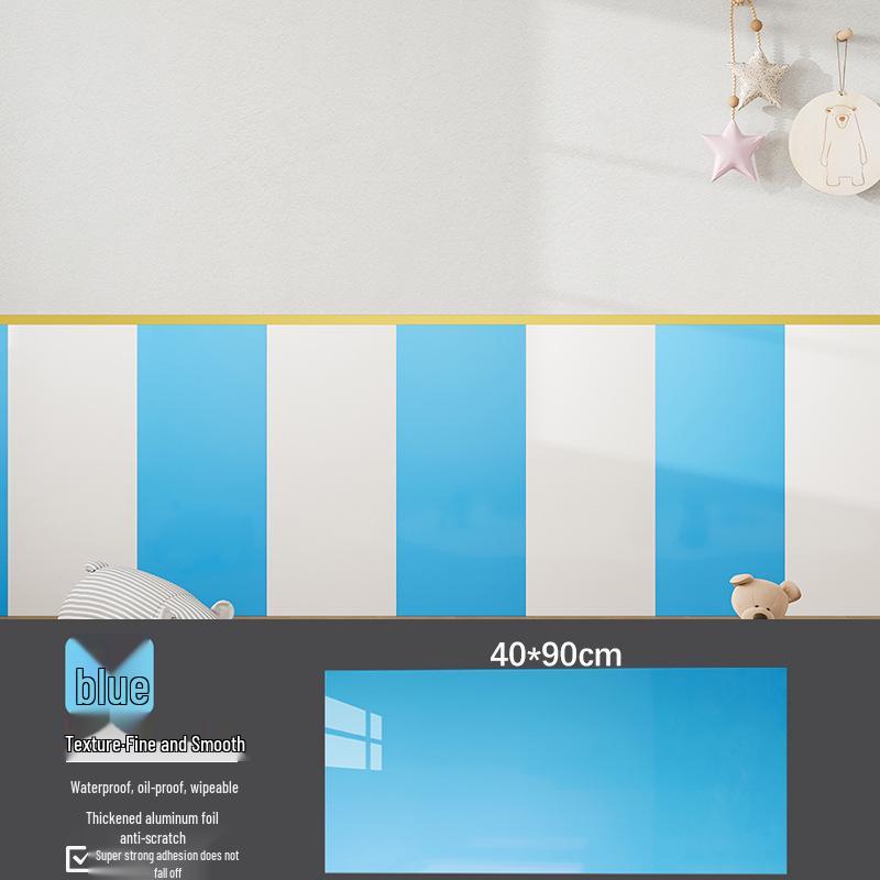 Self-Adhesive Waterproof Tile Wall Sticker: Moisture-Proof, Anti-Collision Protection for Kindergarten Walls