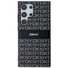Dkny Кожаный чехол с монохромной полосой и металлическим логотипом для Samsung Galaxy S24 Ultra - черный