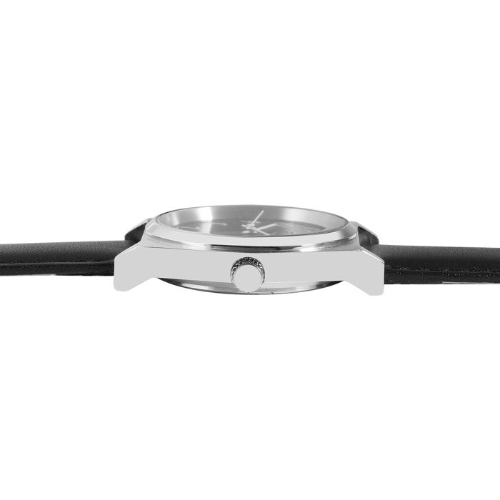 Montre homme - FLAIR - Flair Homme - 36 mm - Cadran noir - Bracelet cuir 20 mm