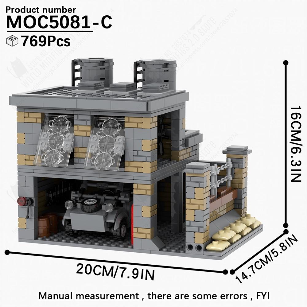 MOOXI Военные Симуляции Войны Вторая Мировая Война Поле Боя Оружие Модель Транспортного Средства Набор MOC Кирпичи DIY Строительные Блоки Игрушки Детский Взрослый Подарок