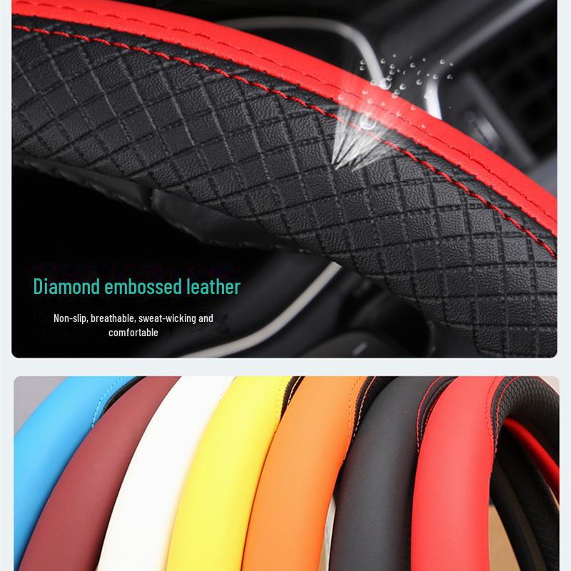 All-Season Universal Steering Wheel Cover for Trucks, Buses, and Coaches (40-50CM)