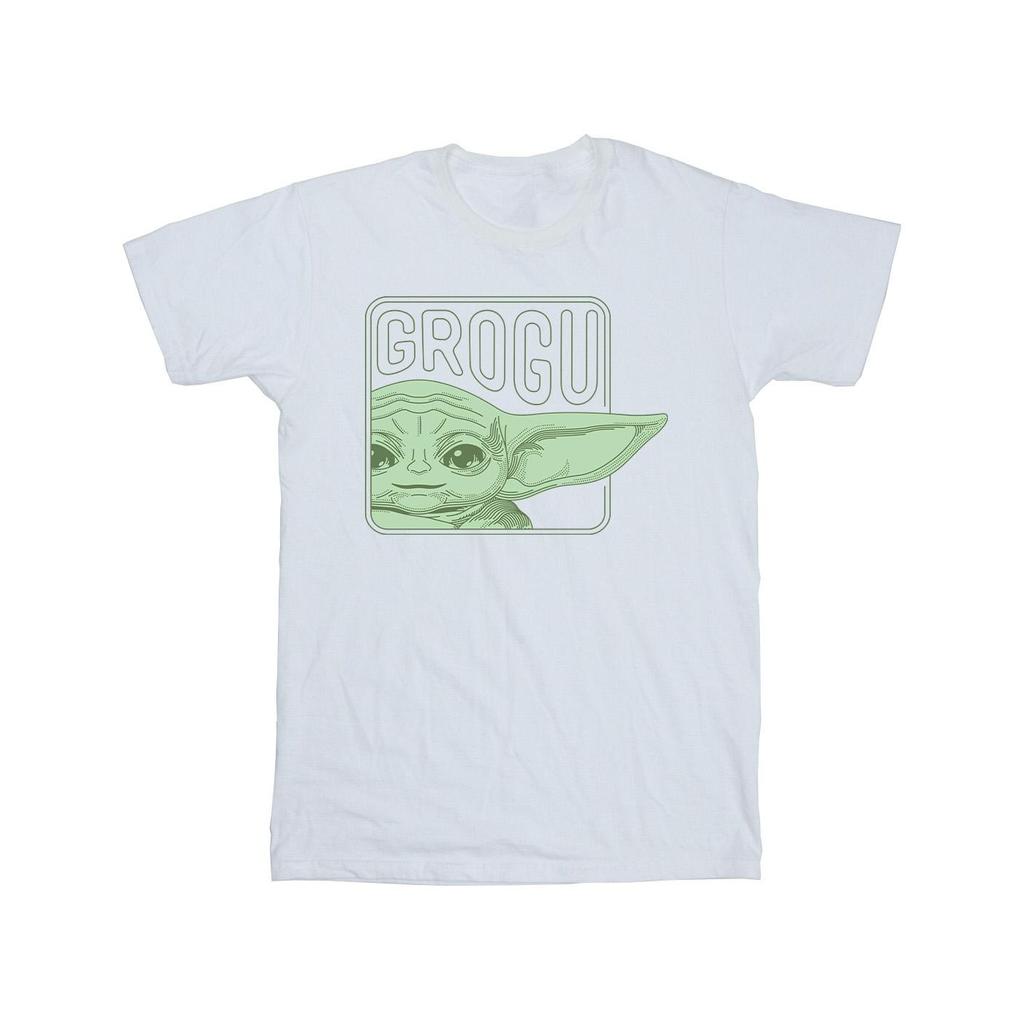 Star Wars Mens The Mandalorian Grogu Box T-Shirt