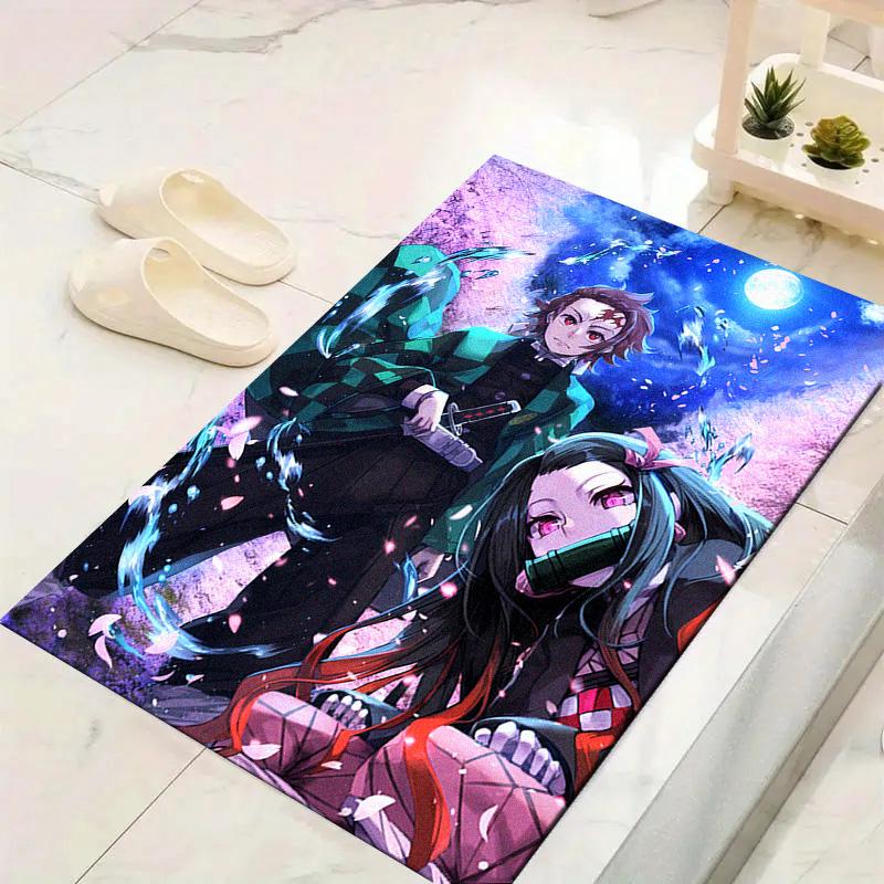 Demon Slayer Anime Carpet Rug for Living Room Bedroom Home Sofa Decoration, Kids play Non-slip Floor Mat