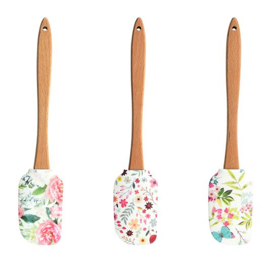 Скребок для торта, цветной, устойчивый к царапинам, силиконовый, портативный, десертный крем, лопатка, бытовые принадлежности