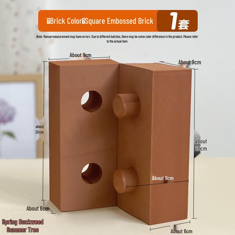 Kindergarten EVA Foam Building Blocks for Kids - Red Brick Set
