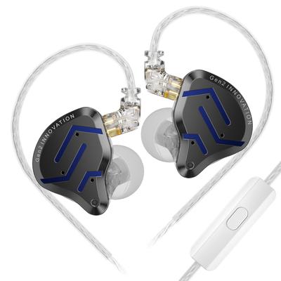 KZ ZSN PRO 2-дюймовые наушники Hi-Fi, гибридные наушники IEM с двумя драйверами 1BA+1DD, наушники-вкладыши со стереозвуком и басами, удобные наушники с шумоизоляцией