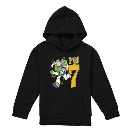 Toy Story Childrens/Kids I'm 7 Buzz Lightyear Birthday Hoodie