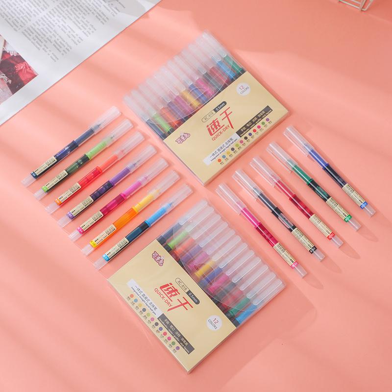 Быстросохнущая шариковая ручка с черным гелевым наконечником 0,5 мм для экзаменов