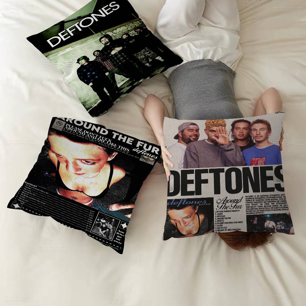 Классическая Подушка-Подушка для Офиса с Логотипом Группы D-Deftones, Чехол на Подушку для Автомобиля 45X45 см, Подушка для Поясницы, Чехол на Подушку для Дивана