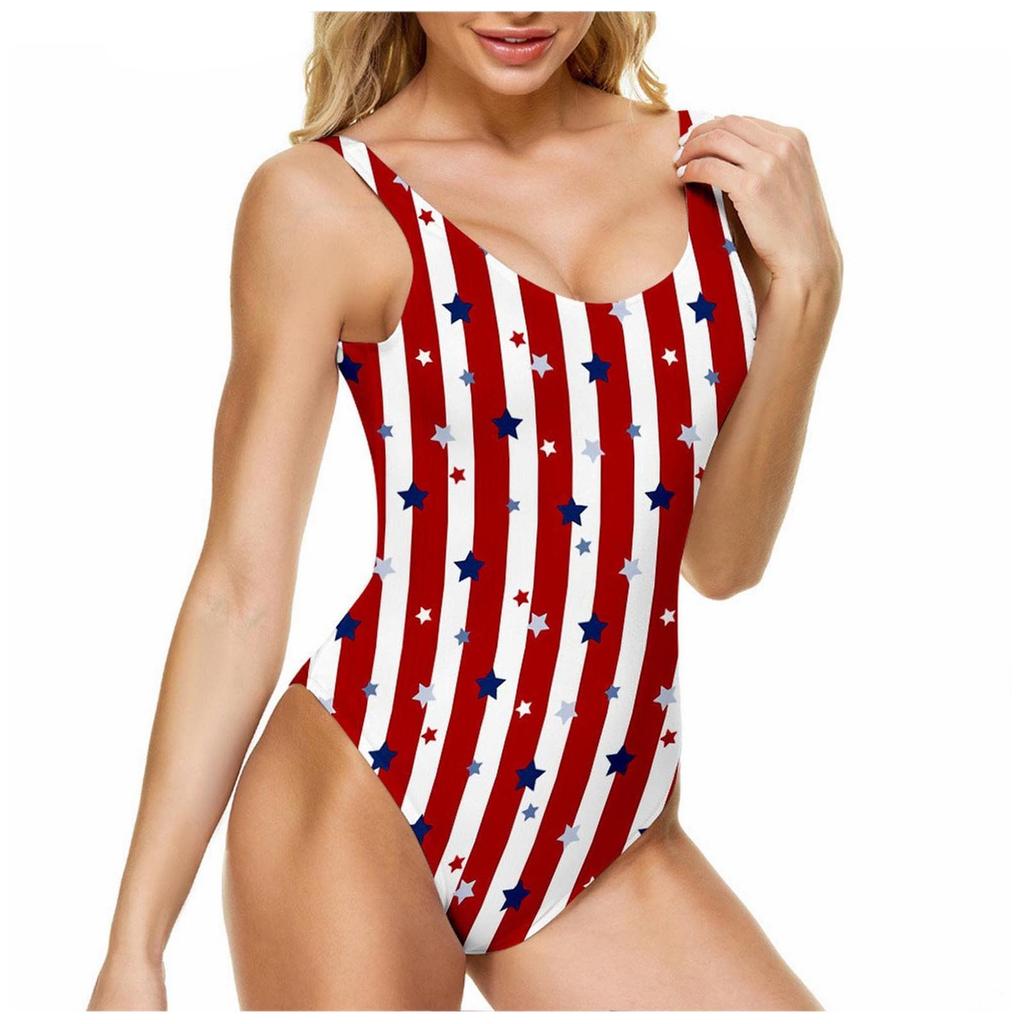 Женское модное цельное бикини с открытой спиной и принтом, с подкладкой для бюстгальтера и без стального бюстгальтера, купальный костюм