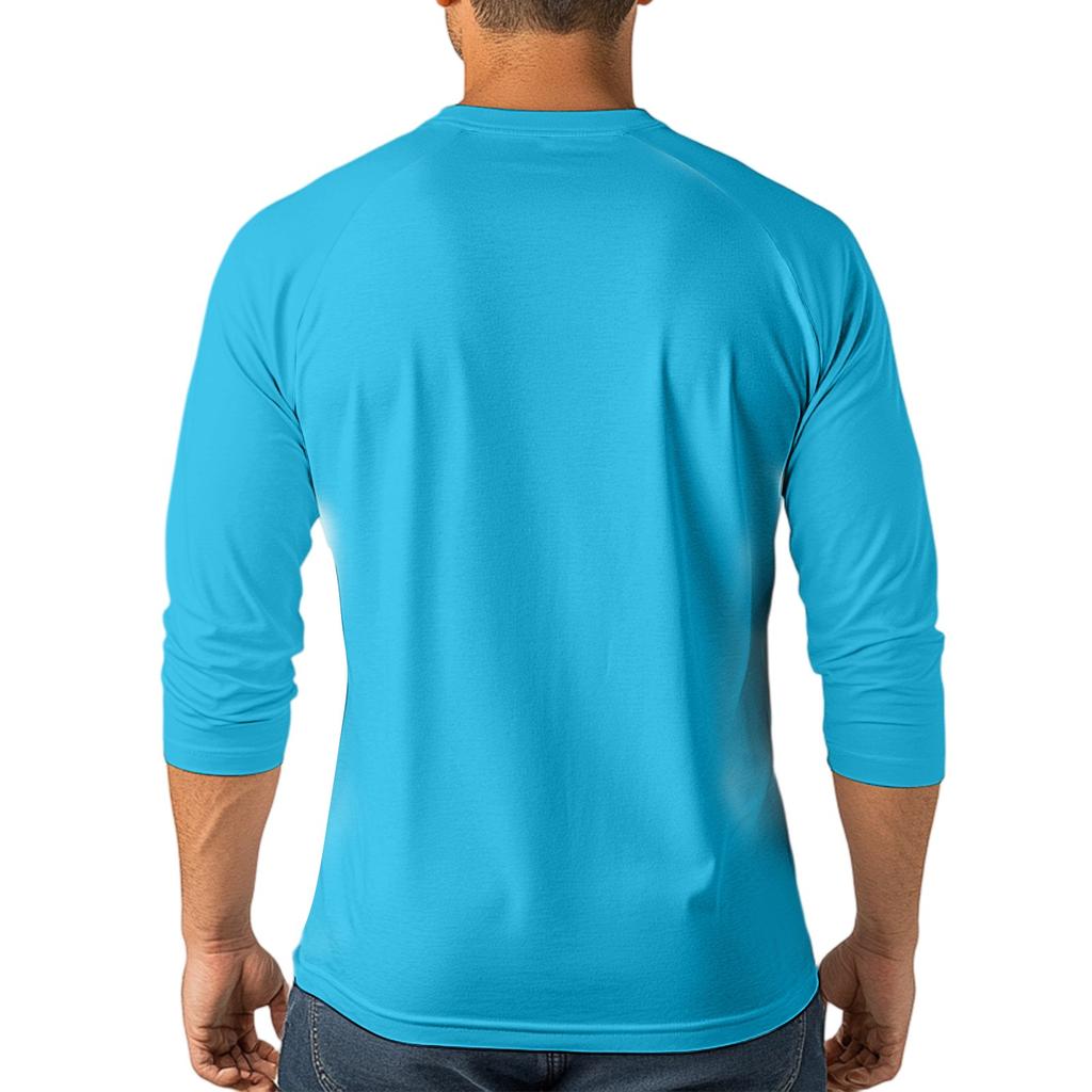 Мужской топ с рукавом реглан и рукавом три четверти