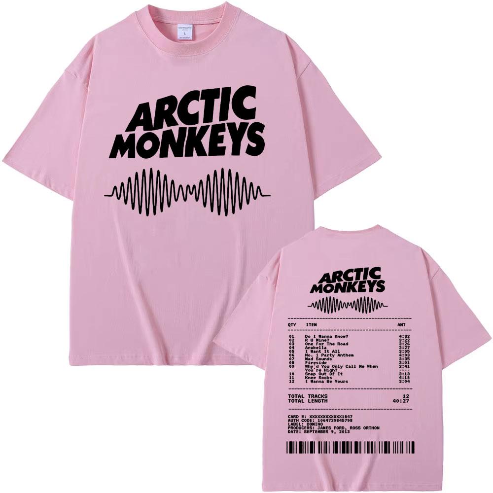 Футболка с графическим принтом музыкального альбома Arctic Monkeys для мужчин и женщин, винтажные футболки в уличном стиле, 100% хлопок, повседневная футболка большого размера
