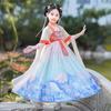 Qiz Hanfu qadimiy kostyum bolalar Xitoy uslubi kichkina qiz kiyimi Tang liboslari malika yubka milliy kostyum bolalar
