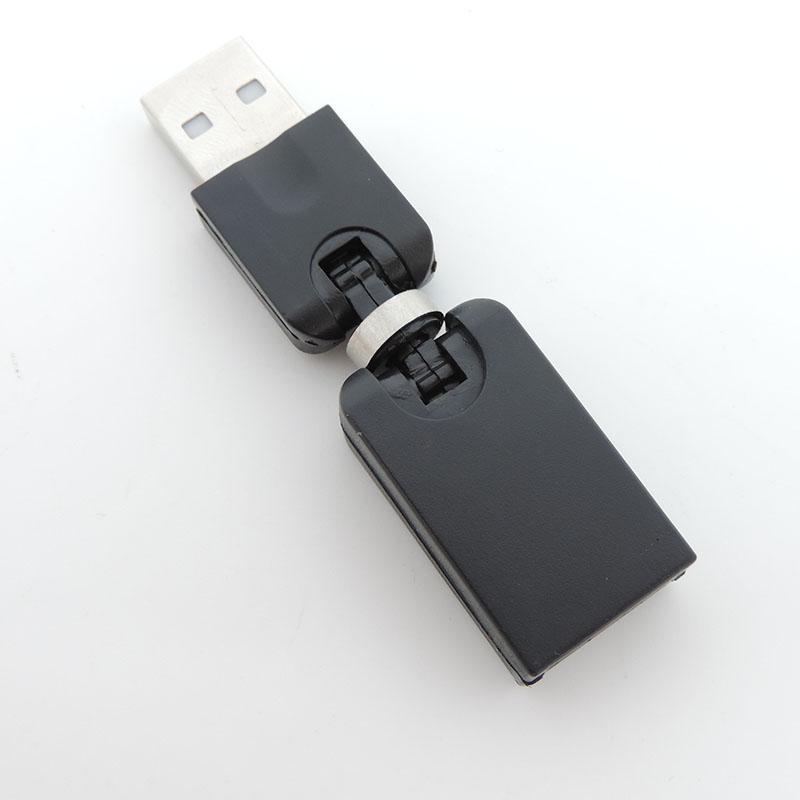 Гибкий поворотный угол 360 градусов USB A 2.0 адаптер-коннектор типа «папа-мама» конвертер для удлинения кабеля