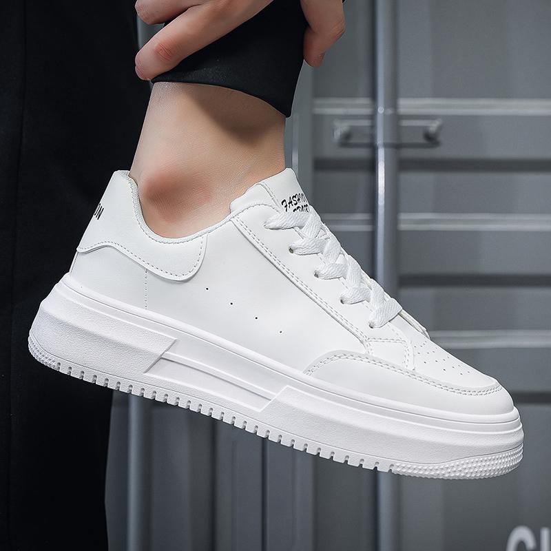 Fashion White Men Casual Shoes Outdoor Breathable Lightweight Running Shoes Platform Comfortable Sport Sneakers Tennis Shoes