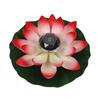 Garden Decor Lamp Portable Clear Texture Realistic Solar Lotus Shape Yard Decor Light Yard Decoration