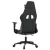 Gaming Chair Black and White PU Leather
