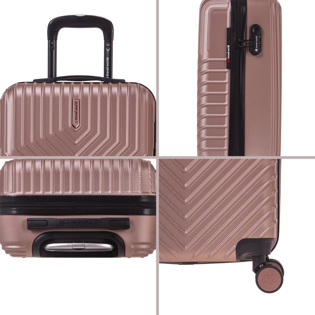 Set de 3 valises Rigides (XL 86 cm) (L-76cm) (S-56cm) TMS PINK GOLD