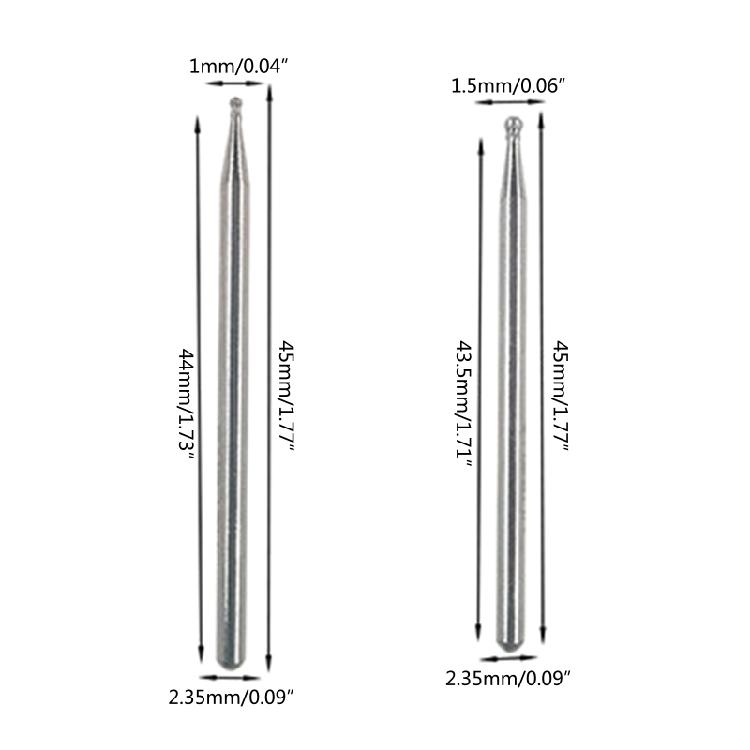 Spherical Polishing Grinding Head 2.35mm Shank for Rotary Tools for Rotary T