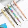 1PC Fashion Flat Head Metal Advertising Ball Point Pen Student Pen Gift Pen