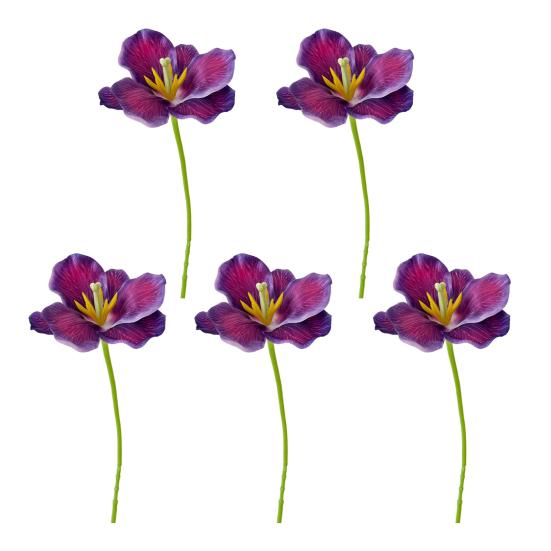 Имитация тюльпана Искусственные полностью распустившиеся цветы тюльпана Искусственный тюльпан с гибким стеблем для весенне-летнего домашнего декора Свадебные настольные центральные элементы