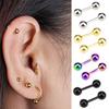 Stainless Steel Barbell Ear Cartilage Tragus Helix Stud Bar Earrings Piercing