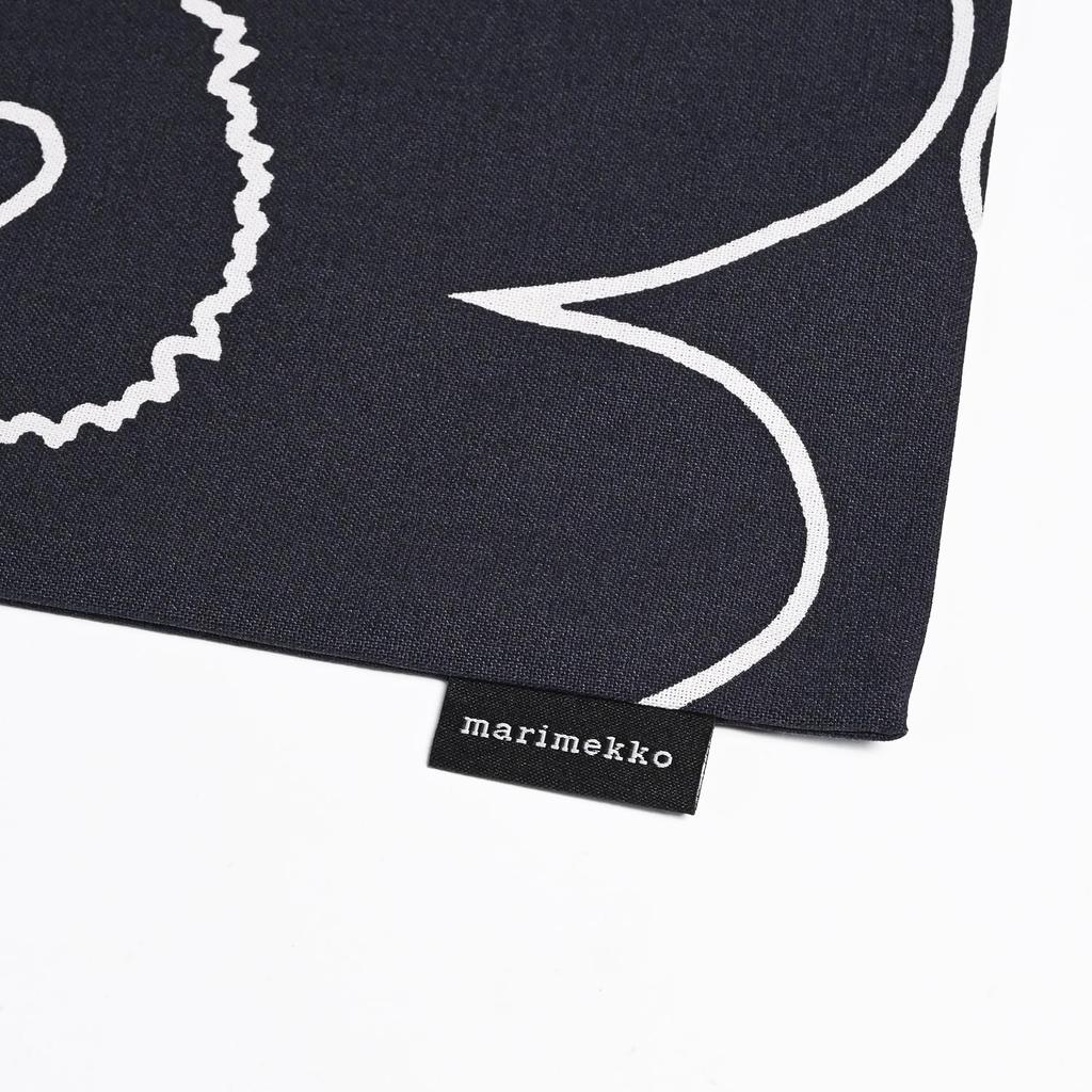 Ткань Marimekko Pieni Piirto Unikko 44x43см и 073399 Этот предмет - монотонная сумка-тоут с нордическим цветочным принтом, (Черно-белый), 911. подержанный,