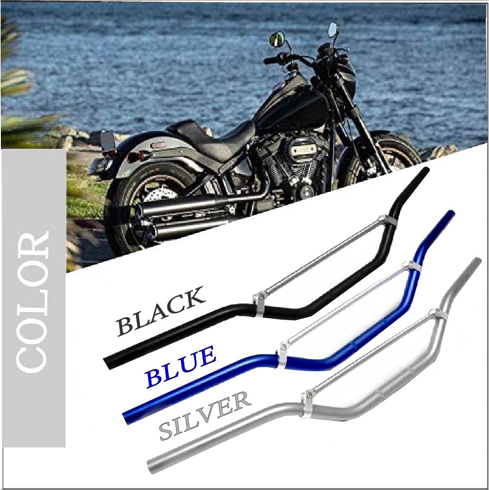Design Overall Handlebar with Universal Fit for Suitable for Bikes Life Johnson.27690mm Length, Brace, Knurled, 22.2mm Diameter, Motorcycles,
