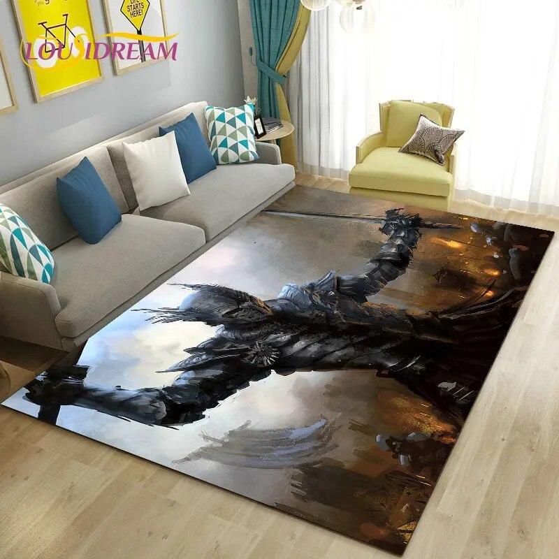 Коврик для игровой зоны Knight Templar Cavalier Crusaders, большой ковер для гостиной, спальни, дивана, коврик для кухни, нескользящий напольный коврик