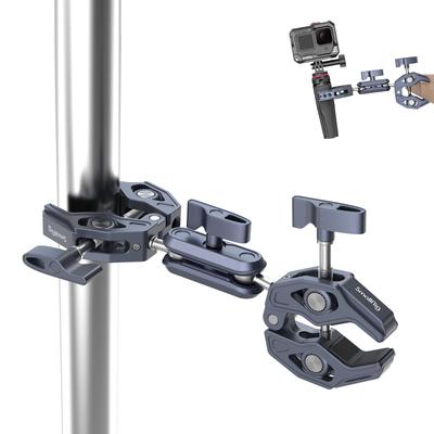 SmallRig Суперзажим Шаровая головка Волшебная рука Краб-зажим Двойной зажим Вращение на 360 градусов Винт для светодиодной лампы Внешний монитор Велосипед Лучший угол Штатив
