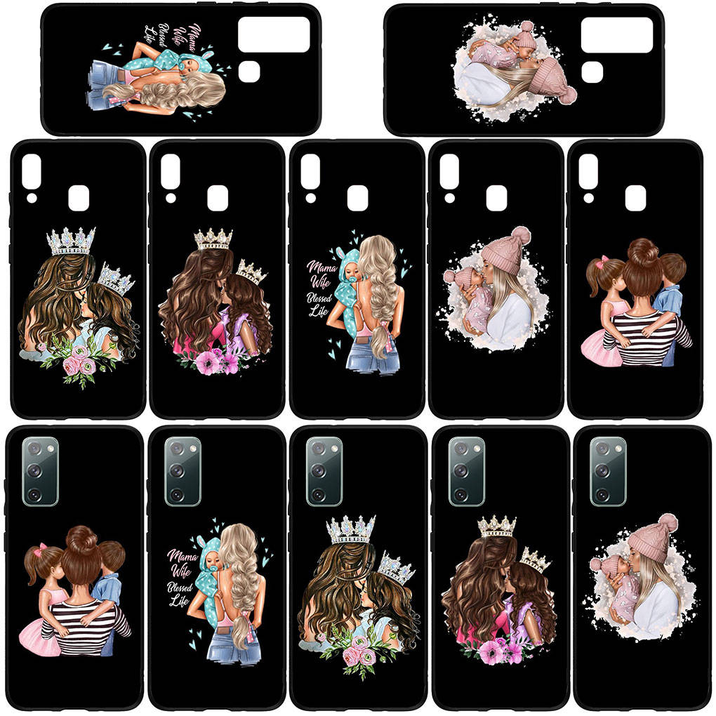 Phone Case for Samsung Galaxy S25 S24 S23 iPhone 16 15 Xiaomi Redmi Note 14 13 12 16E 11 Pro Max OPPO Moto Huawei Family Boy Woman Baby Girl Mom Cover