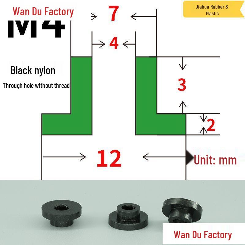 T-Shaped Nylon Insulating Bushing Spacer for M3-M35 Threads