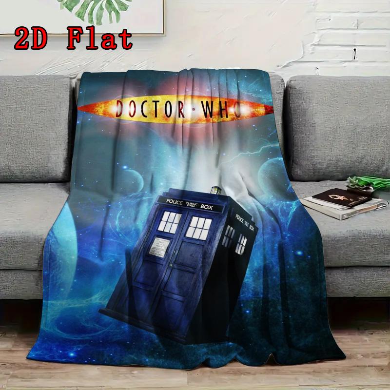Doctor Who 2D Flat Pattern Flannel Blanket High quality All Seasons Warmth and Comfort Perfect for Christmas Gifts.NMT0928520