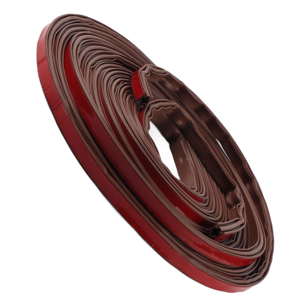 6 м Уплотнительная лента для двери Силиконовая резина Самоклеящаяся Погодная лента Коричневая Уплотнительная лента для окна для