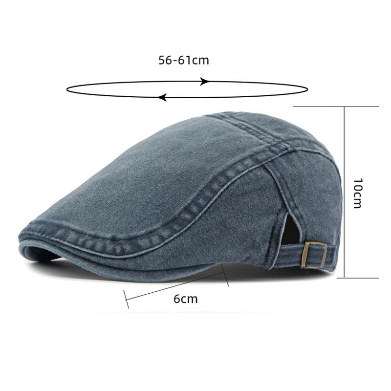Cotton Peaked Cap Men's Forward Cap Spring Summer Beret Women's Forward Cap