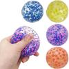 Игрушка-мячик для сжимания, гибкий, быстро восстанавливающий форму, с разноцветными пенопластовыми шариками, игрушки для сжимания