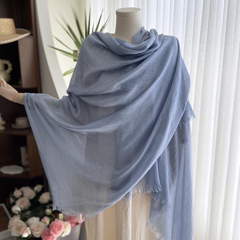 New Spring Summer Women Scarf Solid Casual Lady EMA