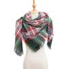 European and American Style Large Check Triangle Snood Scarf - Spring, Autumn, Winter