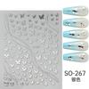 Nail Art Sticker, Laser Snake Year Small Snake Mango Star Small Spirit Snake Cartoon Four-Color Adhesive Nail Sticker