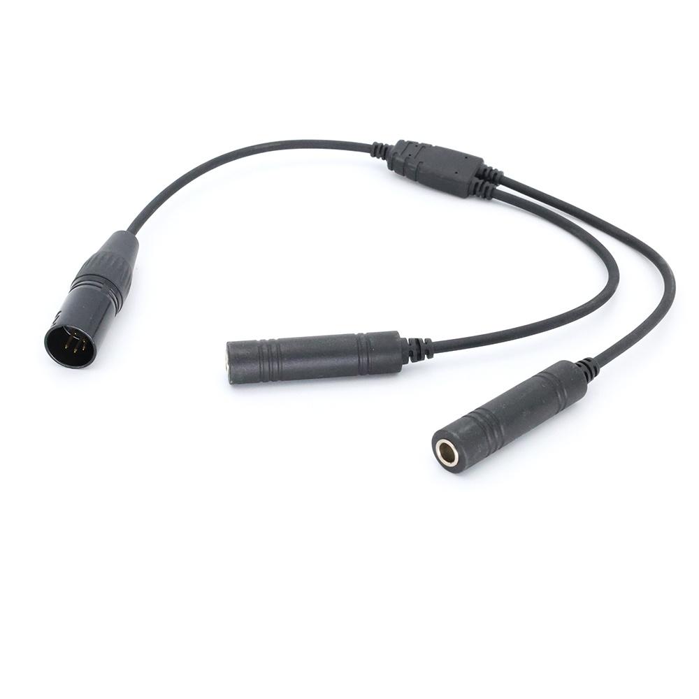 Авиационная гарнитура GA с двумя разъемами для Airbus 5-контактный XLR-адаптер гарнитуры