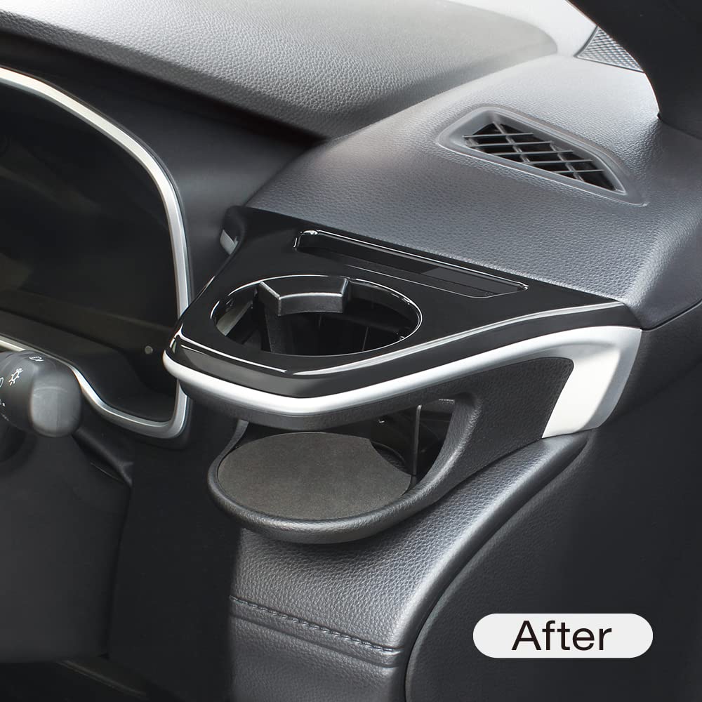 Tsuchiya Yac Toyota Corolla Cross Air Conditioner Drink Holder for Long X Wide X Vehicle-Specific Driver's Seat, Black/Silver, 17.7cm 14.1cm 20.2cm