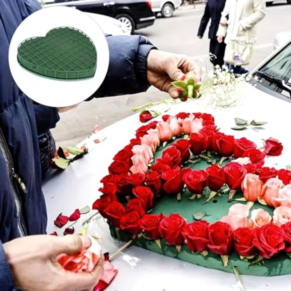 Green Color Floral Foam Blocks With Suction Cup Florist Sponge Flower Mud Wedding Decoration