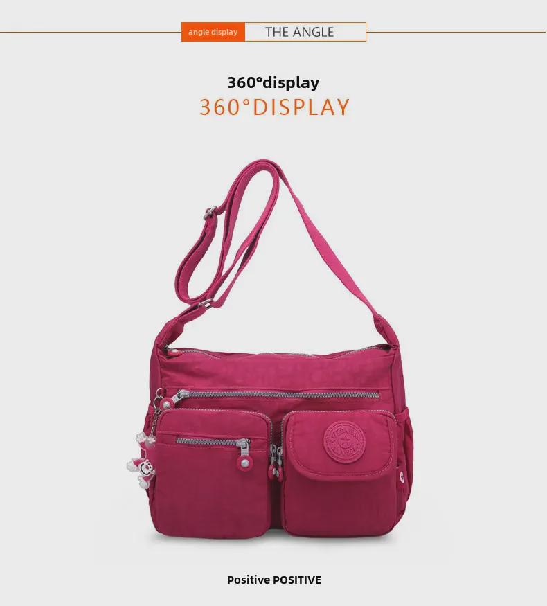 Модная женская водоотталкивающая сумка-мессенджер среднего размера в корейском стиле