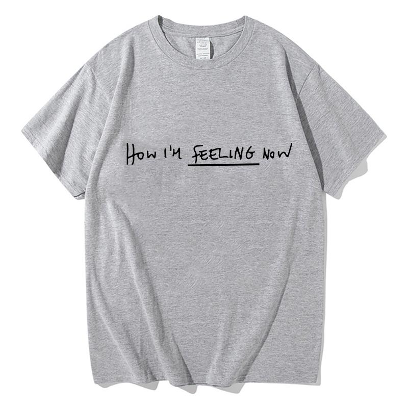 Charli xcx How Im Feeling Now Album 2025 Printing TShirts Harajuku Unisex Fan Gift Tees Summer Fashion Casual Aesthetic Clothes