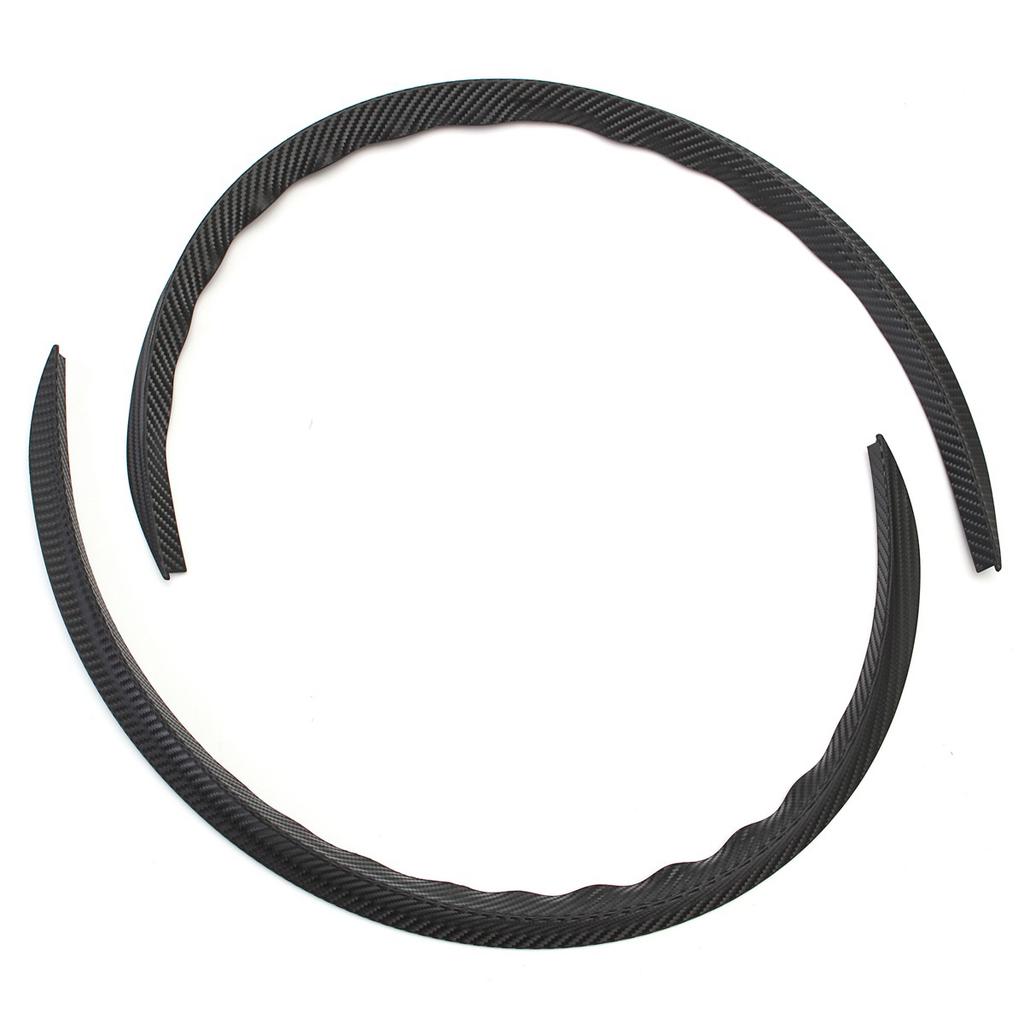 4 шт., углеродное волокно, колесо автомобиля, арка для бровей, отделка губ, бампер, крыло, мягкая резиновая полоса