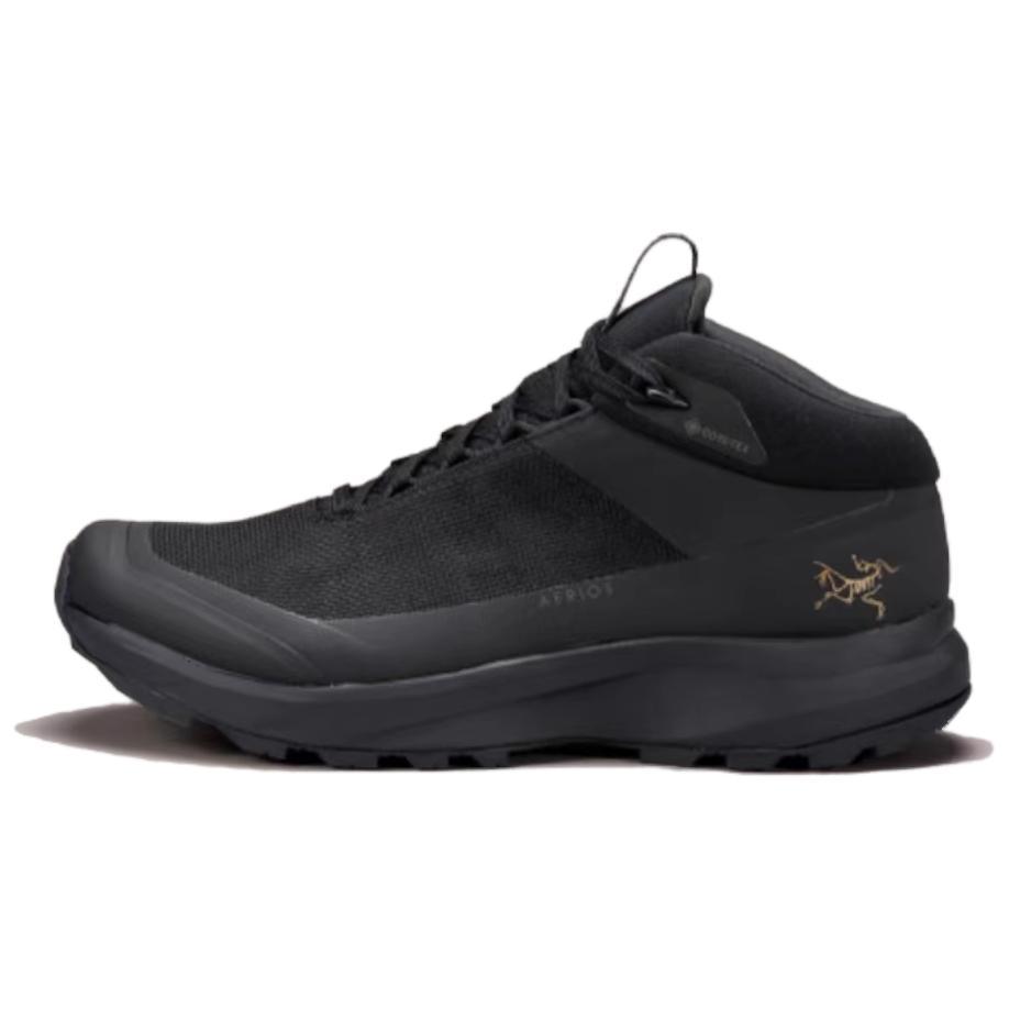 Arcteryx Ботинки для хайкинга Aerios FL 2 Mid GTX Удобные Прочные Водонепроницаемые Дышащие Поддерживающие Женские походные ботинки Черный X000006337-BLACK/BLACK