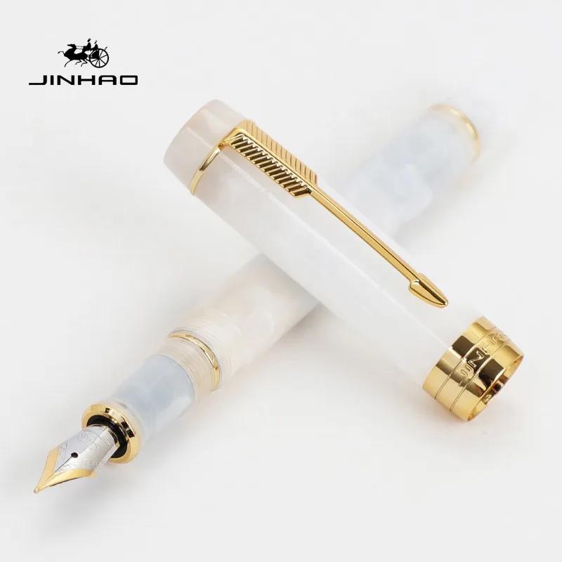 Jinhao 100 Little Centennial Смоляная перьевая ручка F-перо с конвертером Бизнес-письмо Чернильные ручки Канцелярские товары Школьные офисные принадлежности
